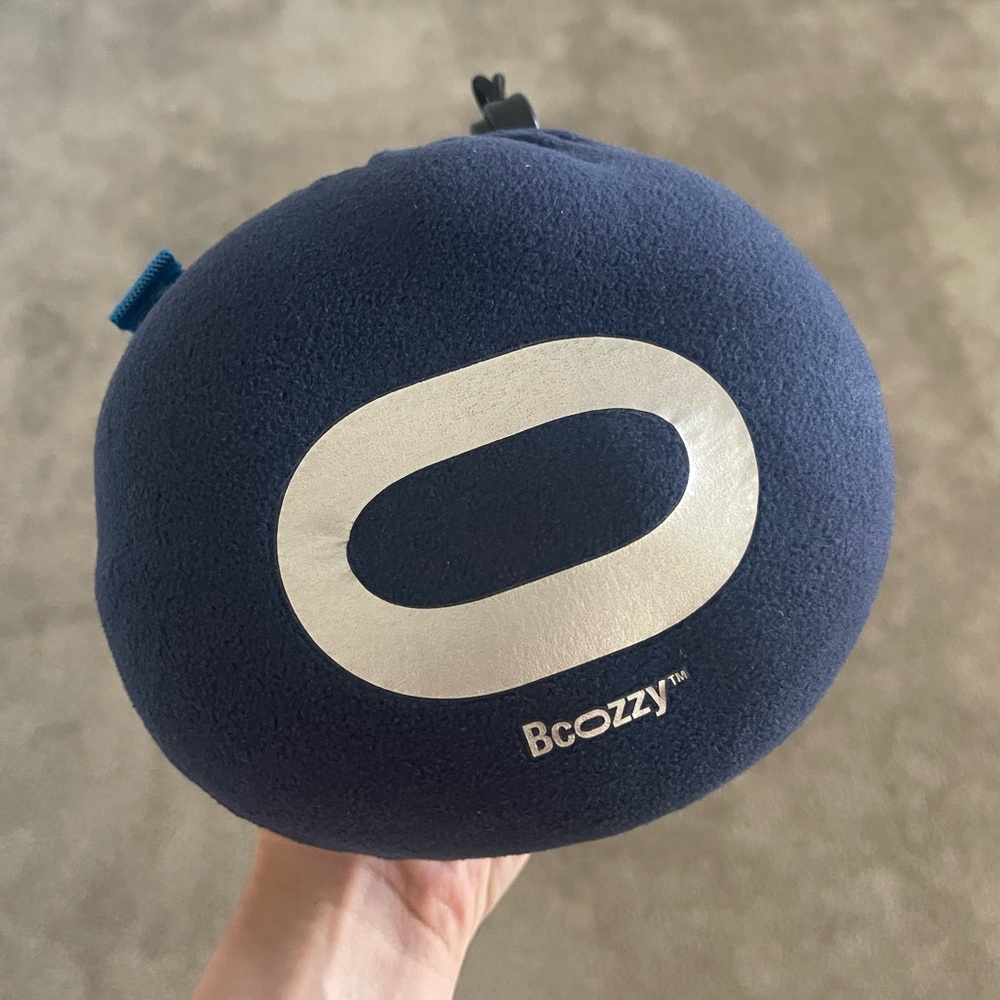BCOZZY Travel Neck Pillow in Navy Blue